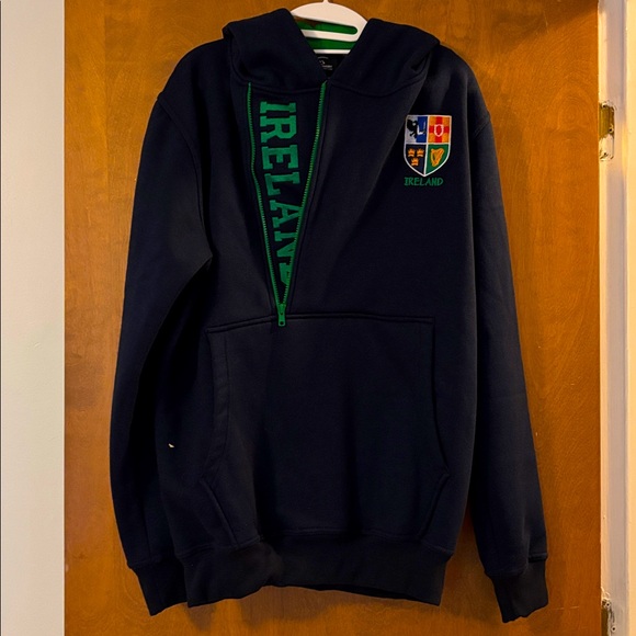 Live for Rugby Other - Ireland Live for Rugby Hoodie Mens XXXL Pullover Navy & Green Zip Sweatshirt